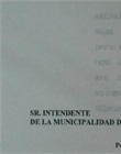 Formulario de inspección municipal sellado